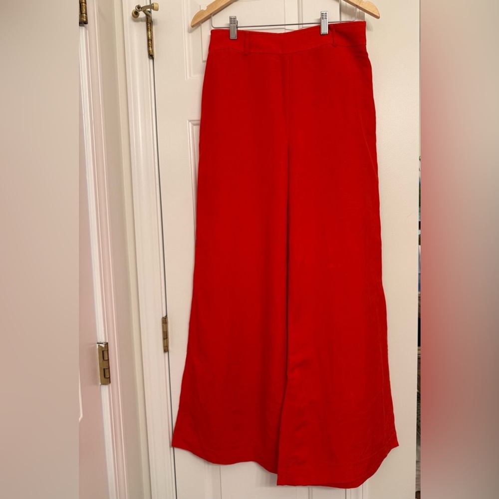 NWT! Ann Taylor The Statement Palazzo Pant in Linen Blend - Size 4 - Picture 5 of 7